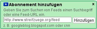 RSS-Feed abonnieren